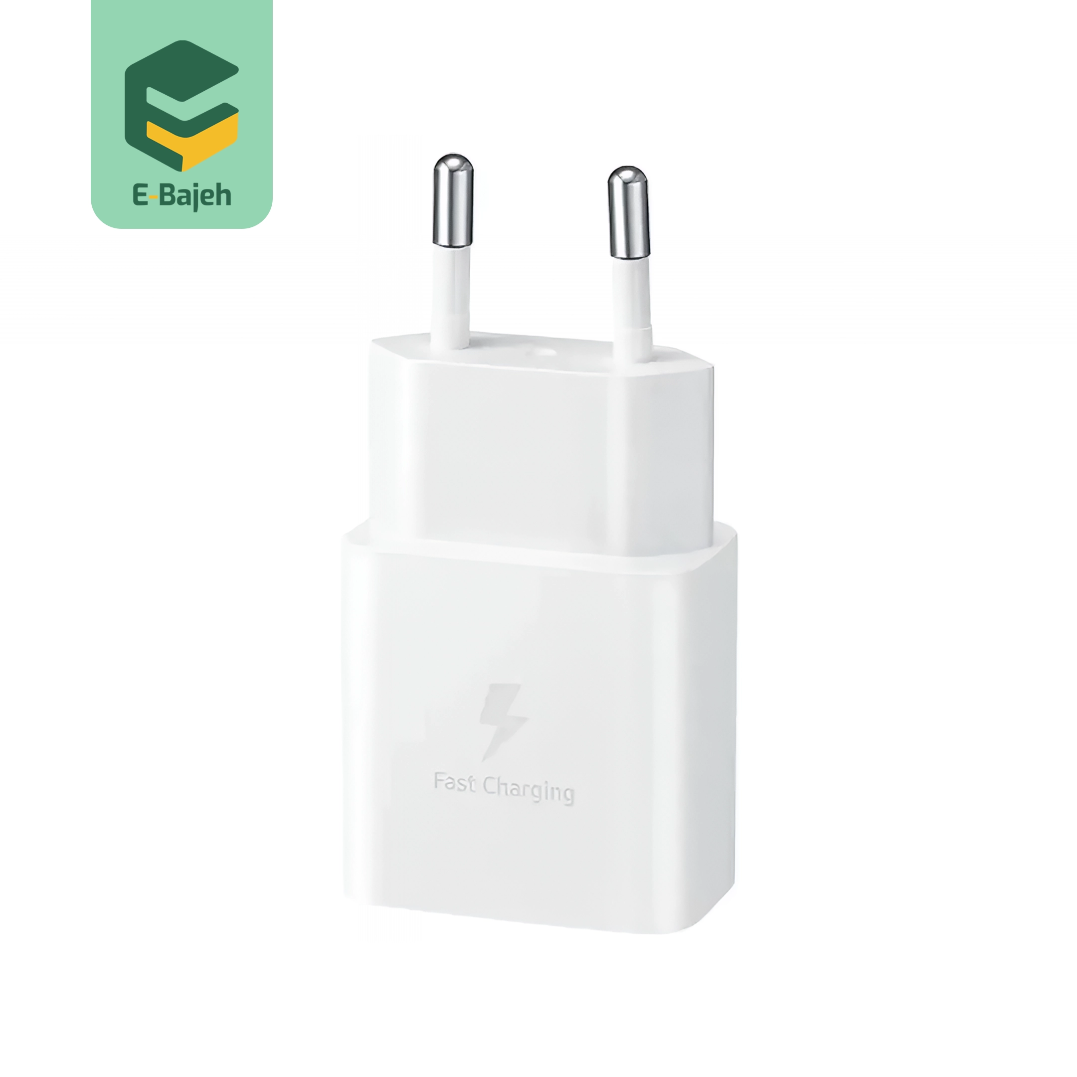 آداپتور شارژر 15 وات اصل سامسونگ سفید Samsung 15w Orginal Charger