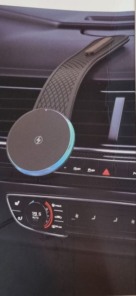 هولدر و شارژر بی سیم مگنتی تاشو داخل خودرو